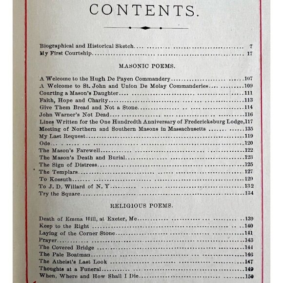 Poems David Barker Biographical Sketch 3rd Edition Poetry 1891 RARE Antique C97 - Picture 6 of 11